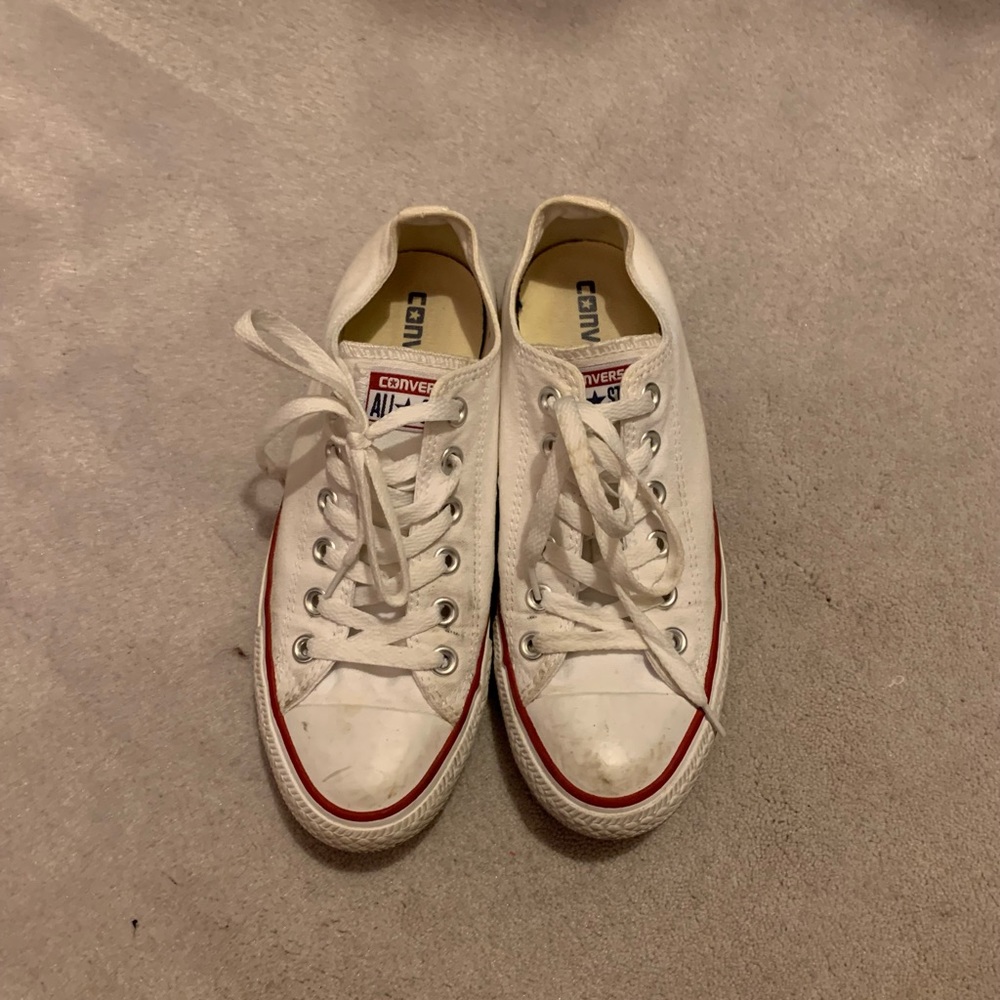 White low top converse